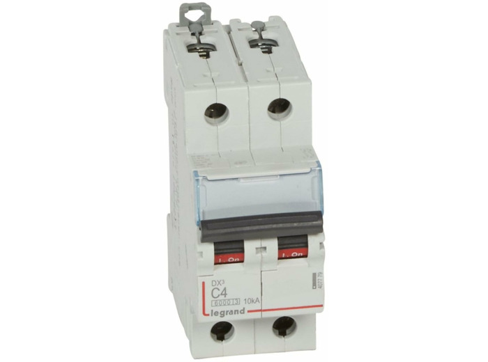 Legrand - Disjoncteur DX³ 2P C4 6000 10kA 400V~ - 407779