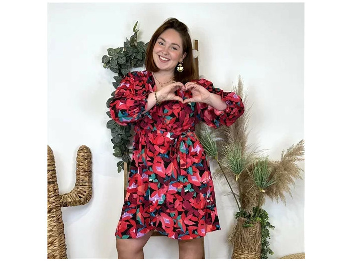 L632- Robe By One cache-coeur (T40/48) (rouge)