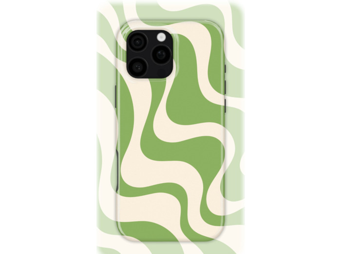 Serene Greens | Coque de téléphone 3D 2en1 Ultra-résistante