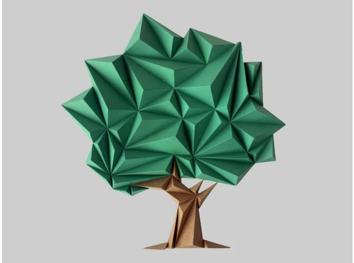Arbre Nature en 3D - 26x27cm
