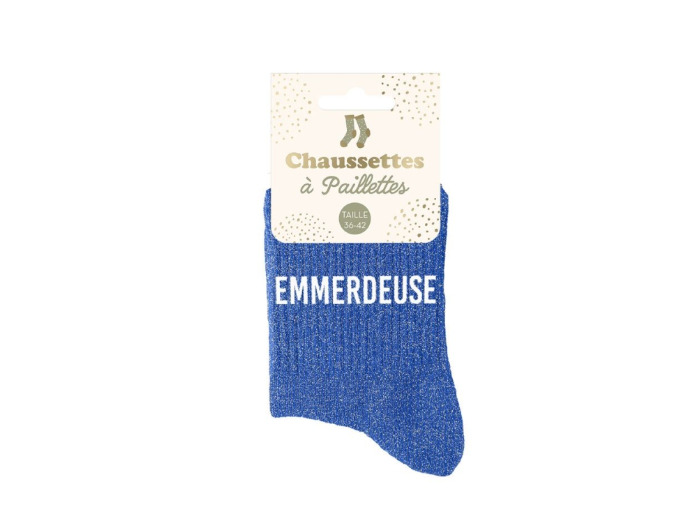 STC Chaussettes paillettes Emmerdeuse