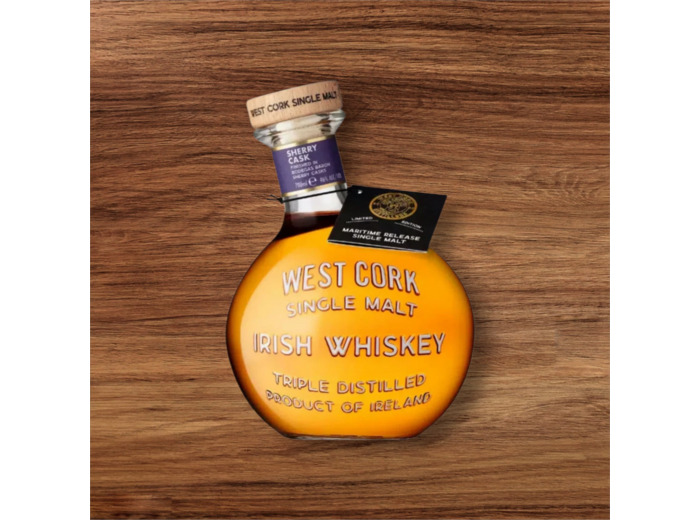 Whiskey Irlandais West Cork Maritime – Single Malt Sherry Cask Finish 46% – 70 cl