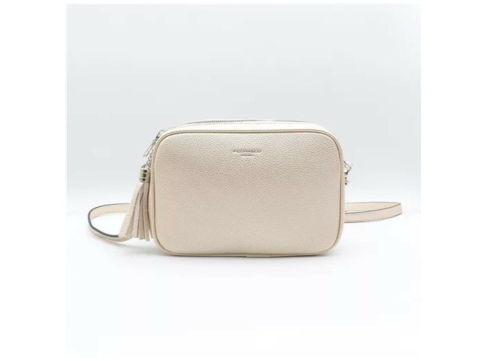 P428- Sac Flora & Co 2 Zips (ecru)
