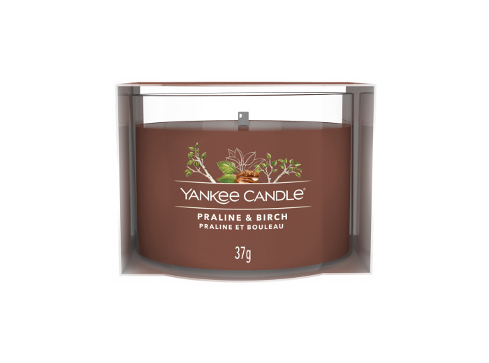 VOTIVE EN VERRE - PRALINE ET BOULEAU