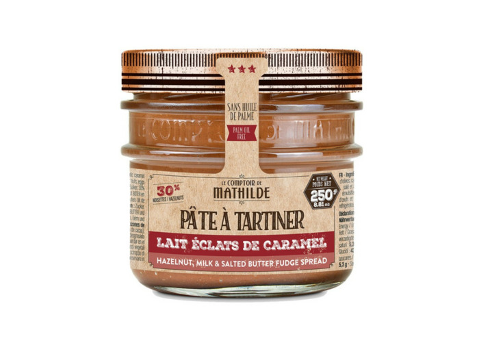 Lait Noisette Éclats de Caramel Beurre Salé - Pâte à Tartiner