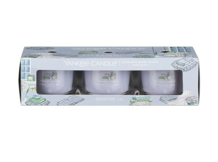 LOT DE 3 VOTIVES EN VERRE - HAVRE DE PAIX