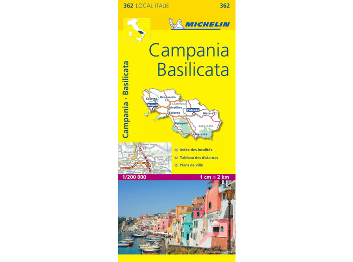 CARTE DEPARTEMENTALE CAMPANIA, BASILICATA