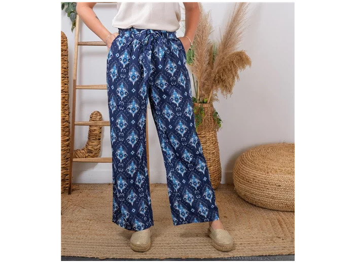 L789- pantalon “Z-one” Aquarelle (T36-T40) (marine)