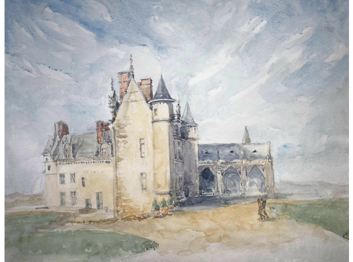 Aquarelle du Château d'Amboise