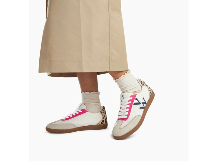 Baskets monogramme multicolores à semelle rétro - Charlize - Vanessa Wu