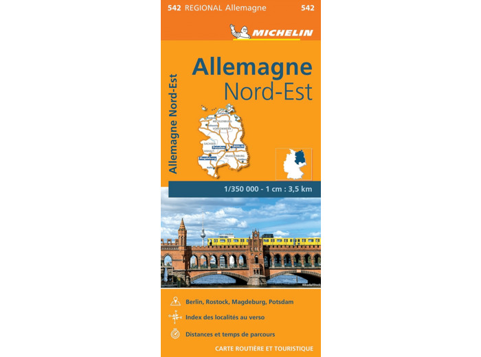 CARTE REGIONALE ALLEMAGNE NORD-EST