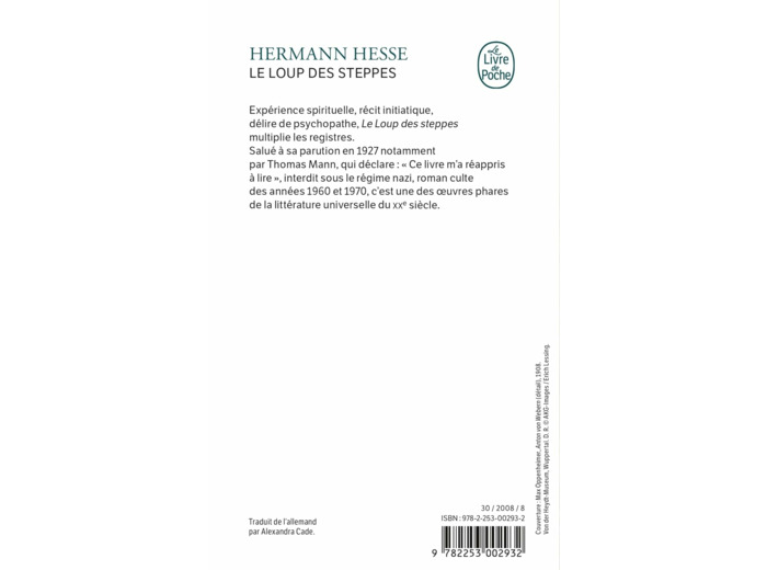 LE LOUP DES STEPPES