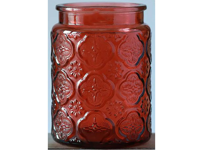 Pot de conservation en verre coloré avec couvercle hermétique