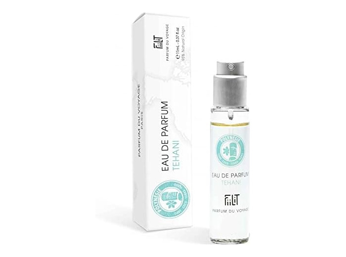 Eau de Parfum TEHANI POLYNÉSIE 11 mL - FiiLiT Parfum du Voyage - Mixte - Spray rechargeable - Tiaré Vanille Coco Ylang Floral Oriental