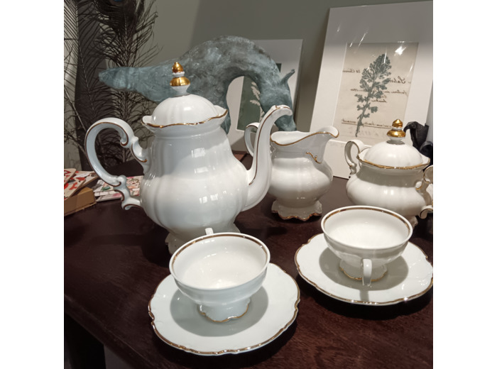 Service à café 9 tasses, seconde main, parfait état