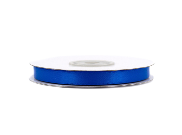 Ruban satin double face 6 mm de large 20 metres de long bleu roi
