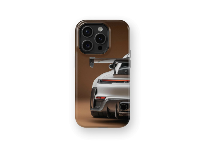 Back Luxury Porsche | Coque de téléphone 3D 2en1 Ultra-résistante