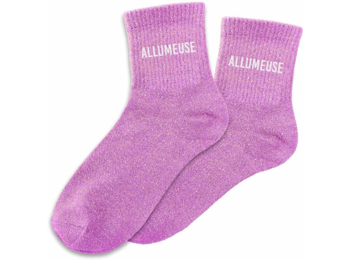 Chaussettes paillettes allumeuse
