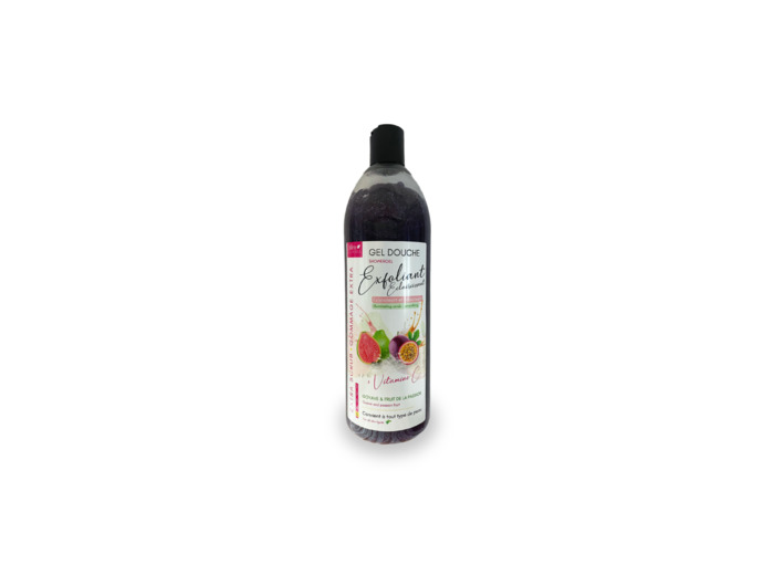 Gel Douche Exfoliant - Goyave et Fruit de la passion + Vitamine C - 1L