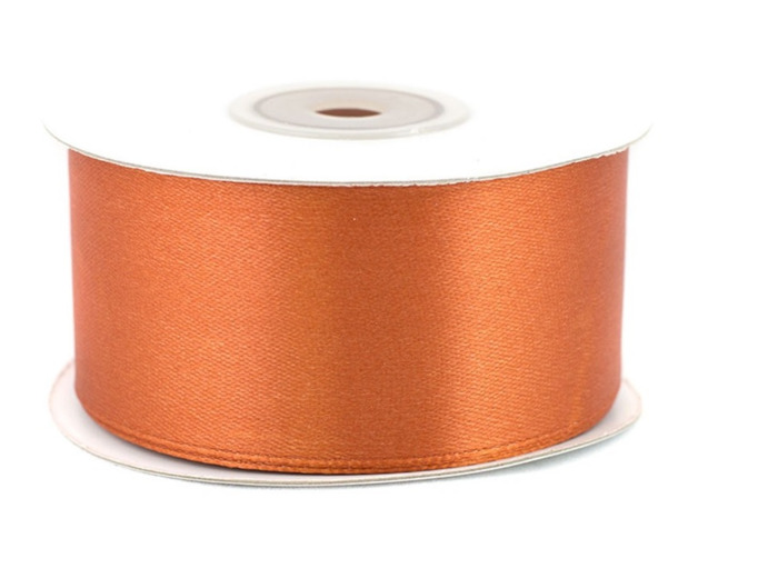 Ruban satin 38 mm de large bobine de 25 m cuivre ref 785