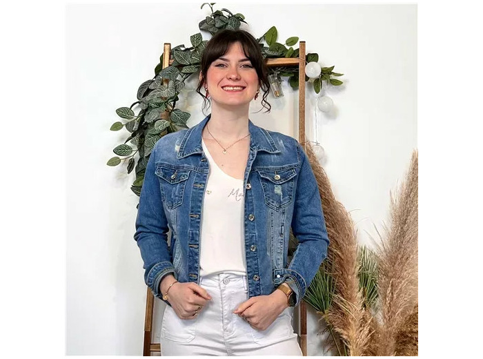 K355- Veste Jean Voggo (T36-T44) (denim)