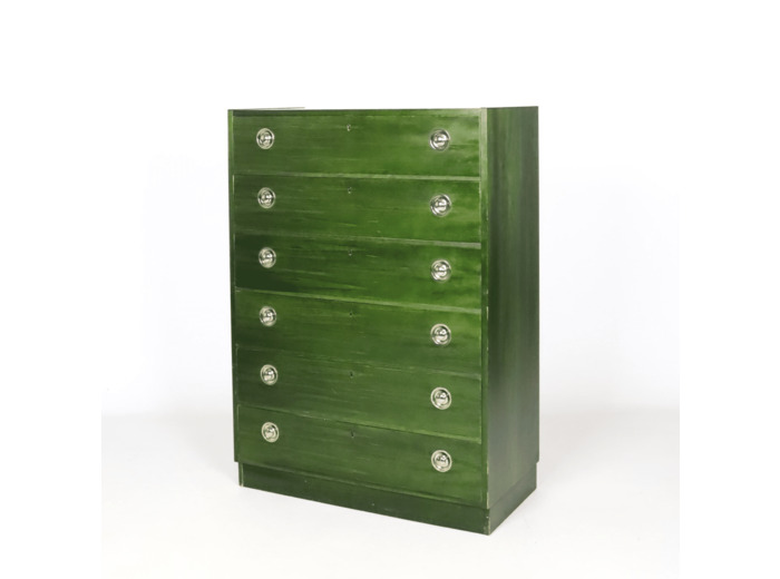 Commode six tiroirs années 70