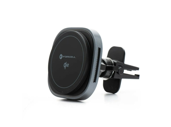 FORCELL F-GRIP Support de téléphone magnétique compatible MagSafe et induction pour grille de ventilation