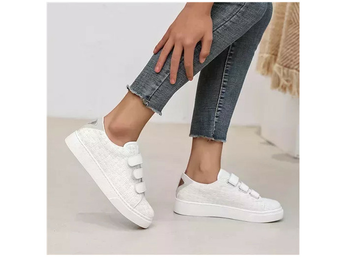 R414- Tennis Scratch "Texturée" (T36-T41) (blanc)