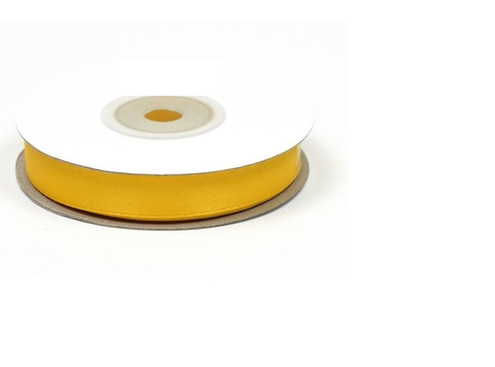 Ruban satin jaune 645 largeur 12 mm