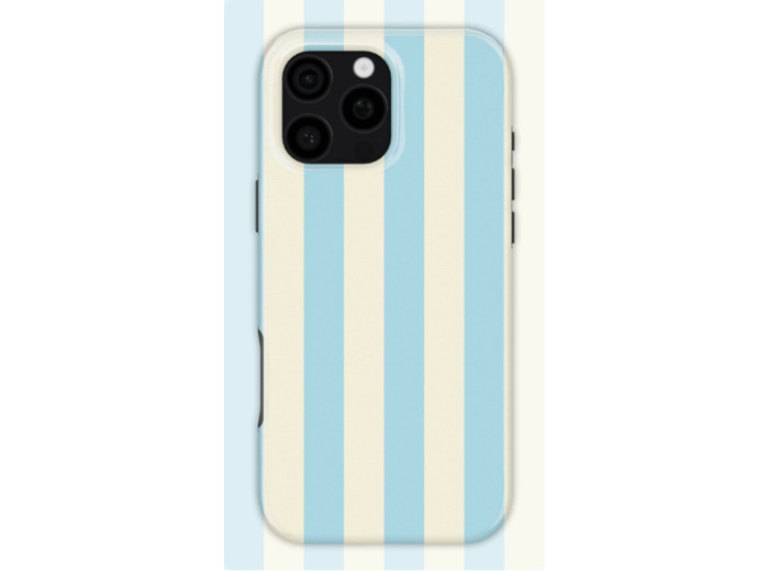 Fluffy Sky Stripes Case | Coque de téléphone 3D 2en1 Ultra-résistante