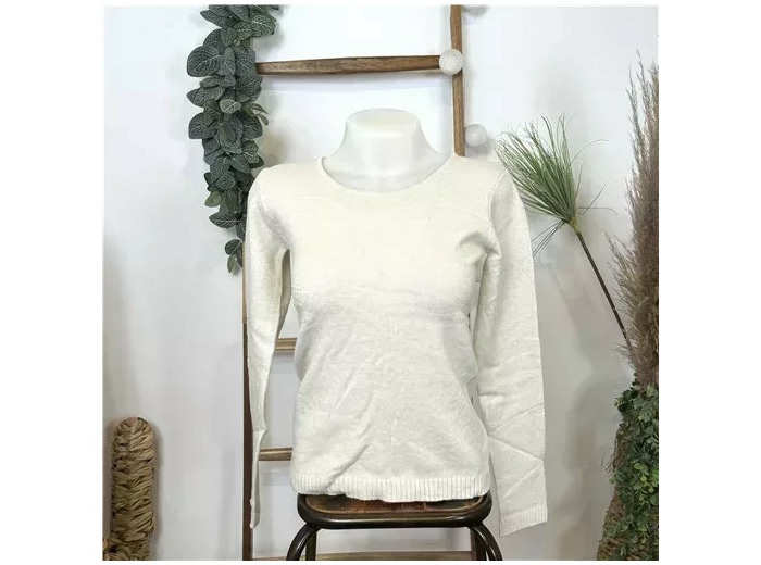Y256- Tricotonic Col rond Les 36 & 40 (beige)
