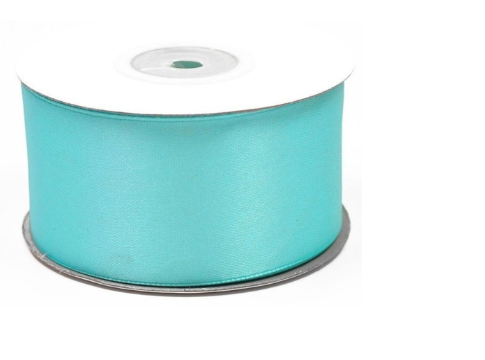 Ruban satin 38 mm de large bobine de 25 m turquoise clair ref 340