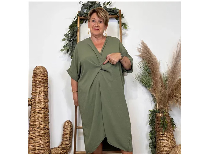 K183- Robe Loose (Gt) 🇮🇹 (kaki)