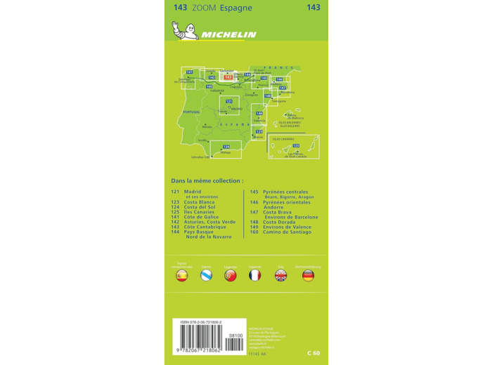 CARTE ZOOM COTE CANTABRIQUE