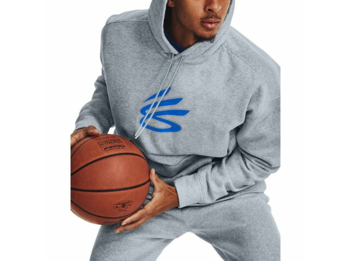 Sweat à capuche Curry Big Splash grey blue