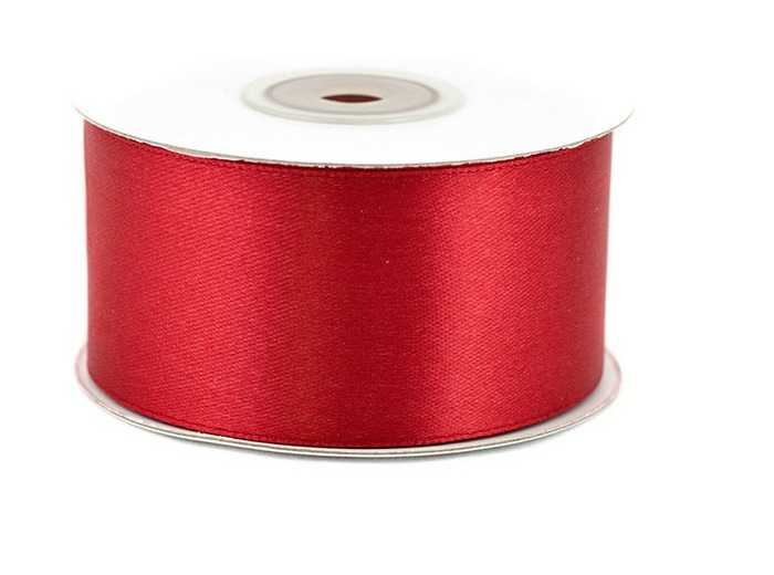 Ruban satin 38 mm de large bobine de 25 m rouge pourpre ref 260