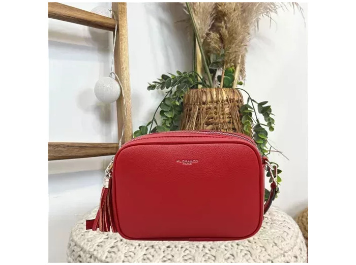 P428- Sac Flora & Co 2 Zips (rouge)