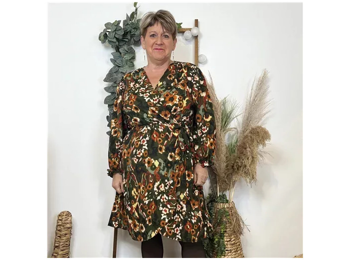 K745- Robe By One cache-coeur (T40/48) (kaki)