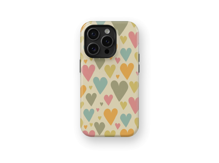 Retro Romance | Coque de téléphone 3D 2en1 Ultra-résistante