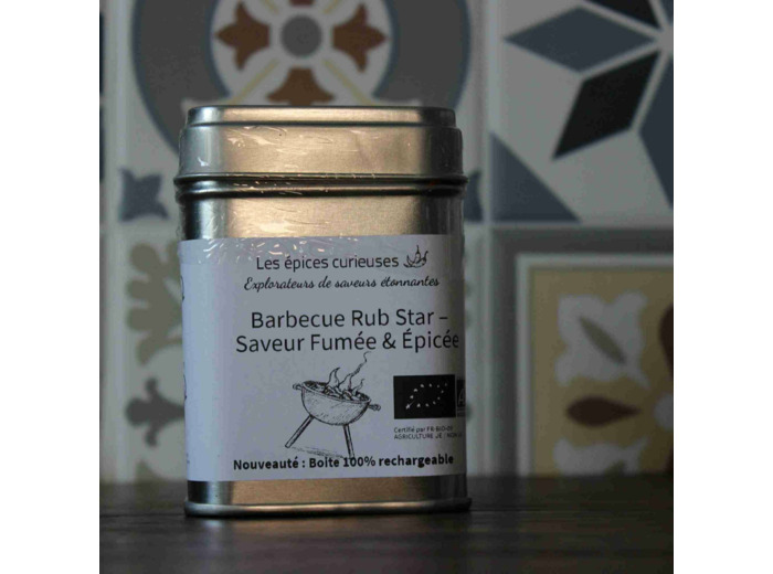 Barbecue Rub Star  - 40G - Boite métal