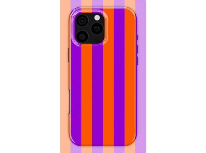 Orange Stripes Case | Coque de téléphone 3D 2en1 Ultra-résistante