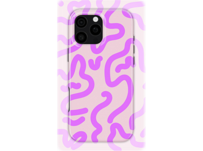 Rosy Currents | Coque de téléphone 3D 2en1 Ultra-résistante