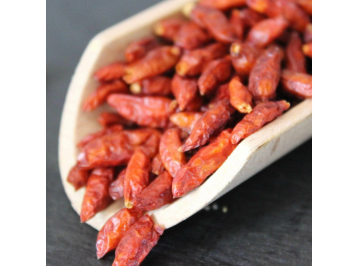 Piment oiseau ou Pili-pili rouge sec entier
