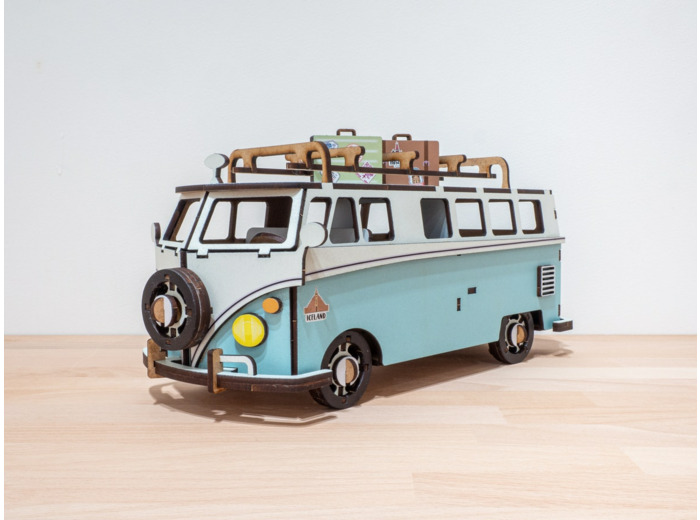 Combi en Bois - Turquoise