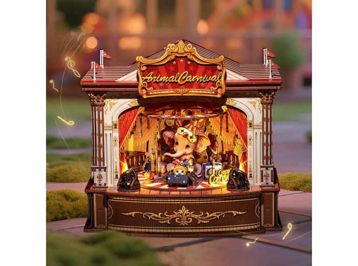 Animal Carnival - Maquette Booknook Serre-livre