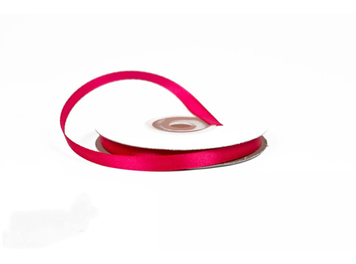Ruban satin fuchsia 187 Largeur 6 mm