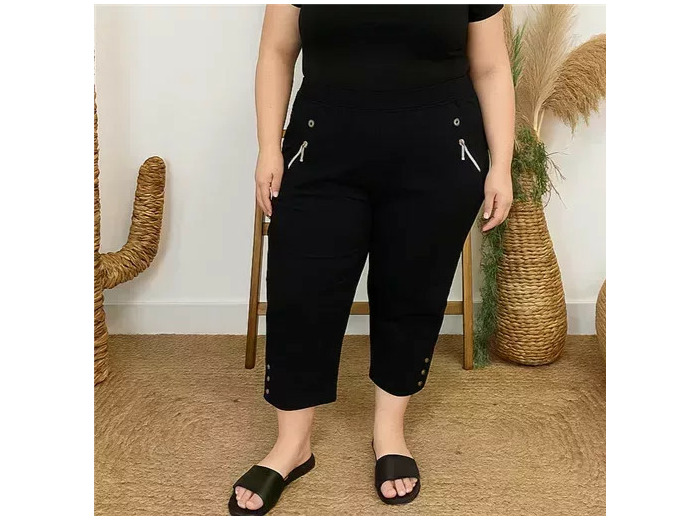 T581- Pantacourt stretch uni JST (T38-T52) (marine)