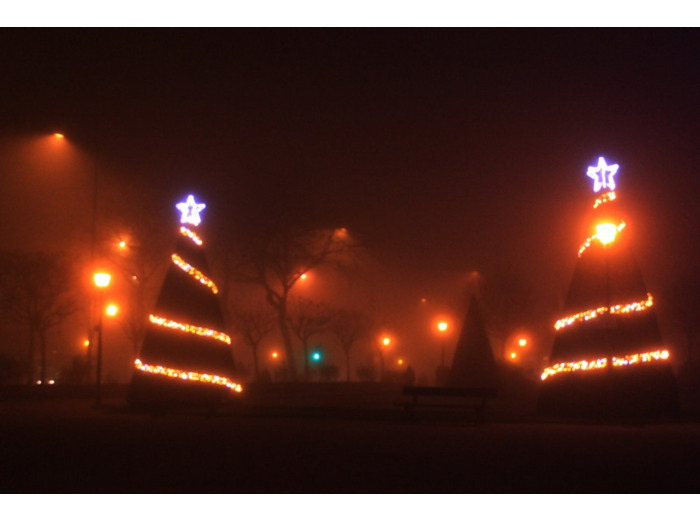 Tirage A3 Avec Passe Partout (Jardin Du Mail À Noel)