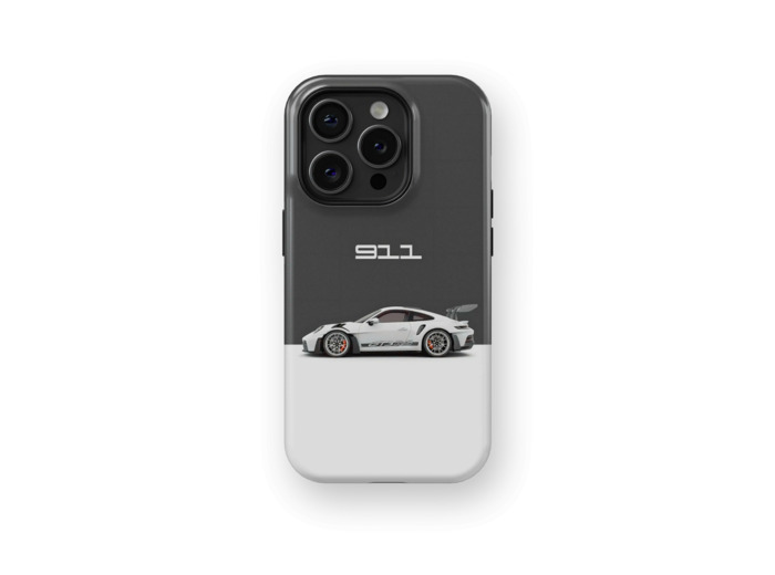 Red Brake Caliper Porsche | Coque de téléphone 3D 2en1 Ultra-résistante