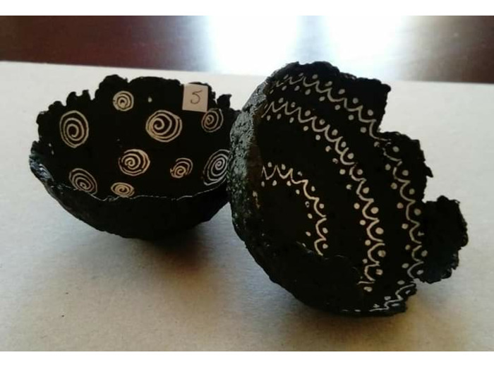 Mini coupelles en papier mâché